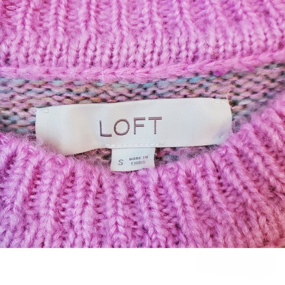 Loft Multi-Color Women's Crew Neck Sweater Size Small. Only Worn Once - Picture 4 of 6